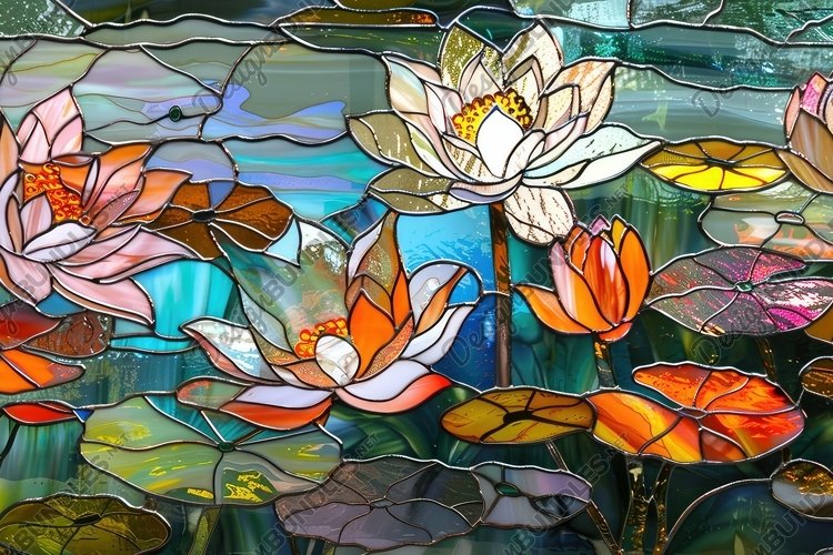 Stained Glass Texture Image 10