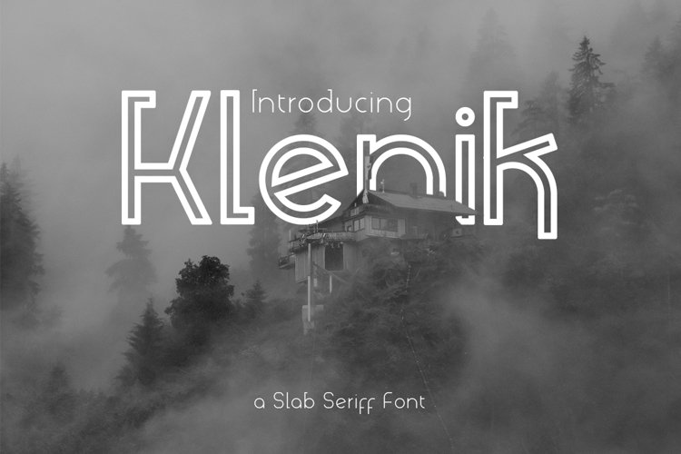 Klenik | a Slab Seriff Font example image 1