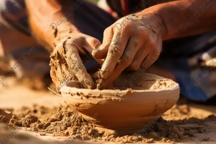 Clay Shaping Background Wallpaper