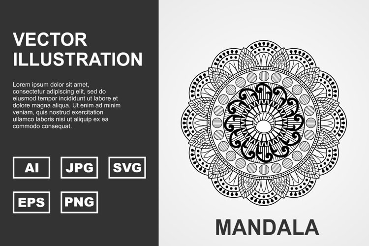Vector Mandala Illustration Design example image 1