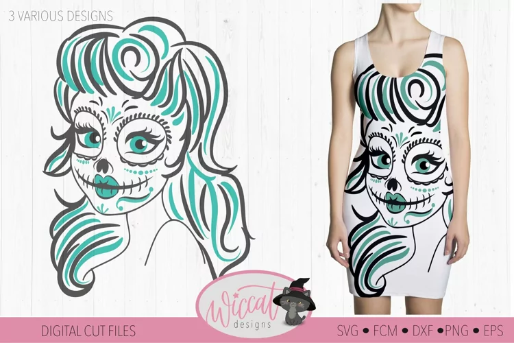 Sugar Skull svg, Woman svg, Dia de Muertos svg, girl svg,