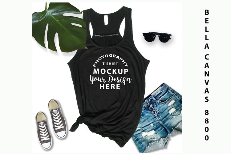 Black Tshirt Mockup Image 8