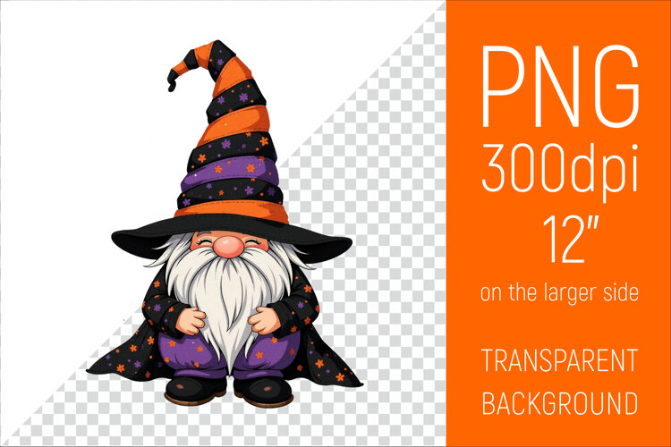 Halloween Gnome Clipart |Halloween Party Design example image 1