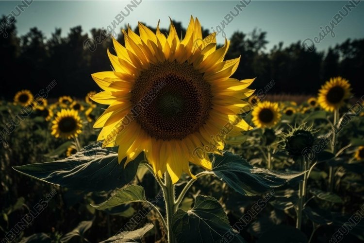 Sunflower Clipart Image 10