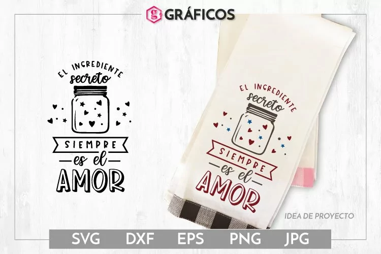 El ingrediente secreto es el amor SVG - Día de San Valentin