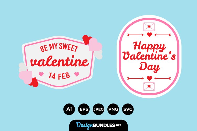 Valentines Badges example image 1