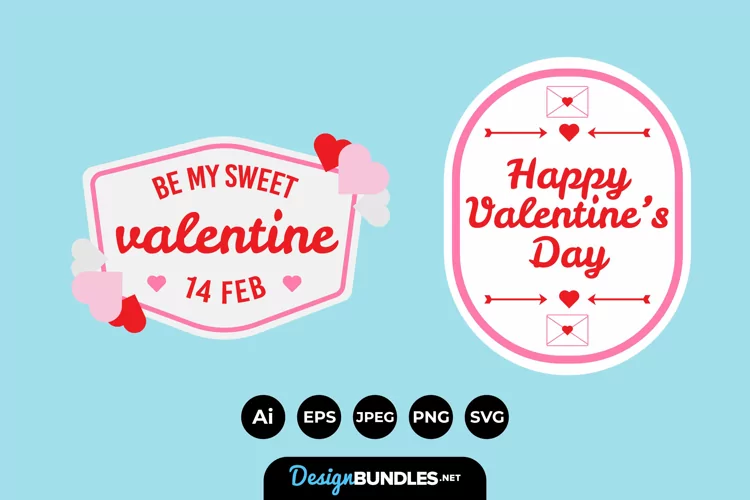 Valentines Badges