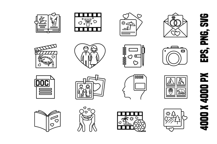 Memory Love Icons