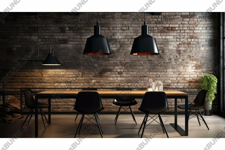 modern table interior room