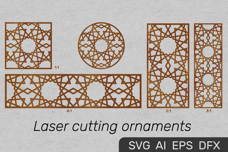 Ornaments for decorative partitions panel screen example image 1