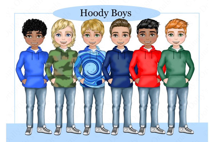 Generic Hoody Boys Character Bundle example image 1