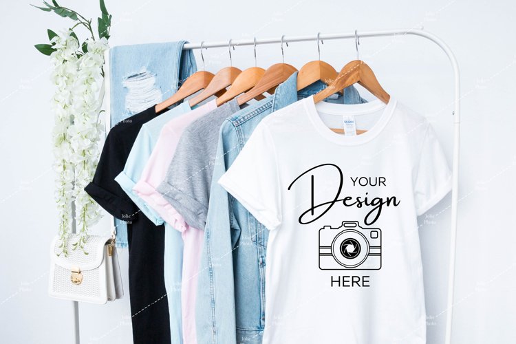 White Tshirt Mockup Image 15