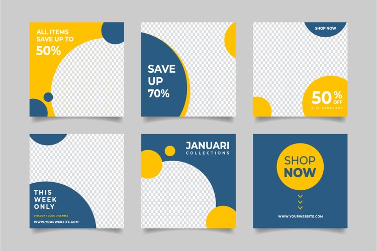 Modern Social Media banner template can be edited. example image 1