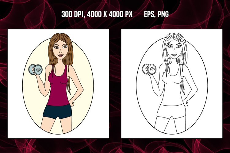 Dumbbells Clipart Image 16