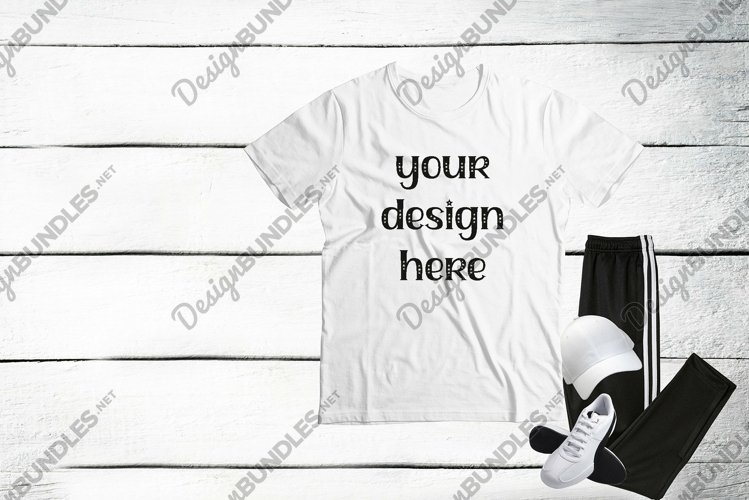 White Tshirt Mockup Image 2
