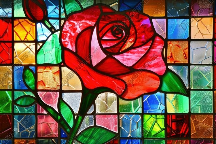Stained Glass Texture Image 8