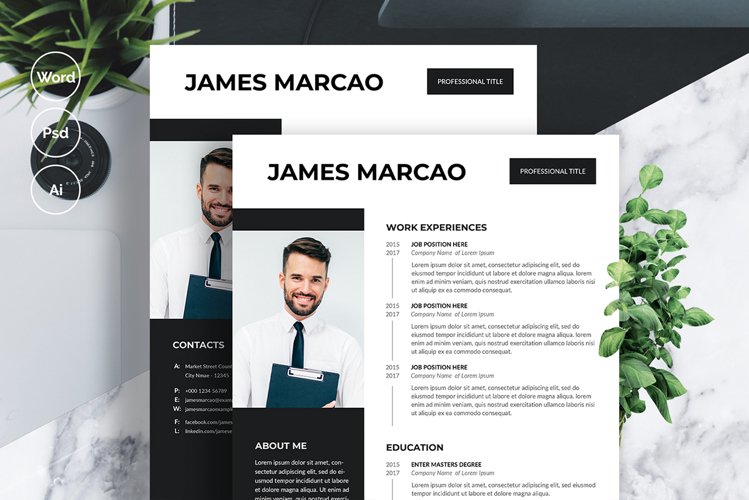 Modern Resume/cv Template example image 1