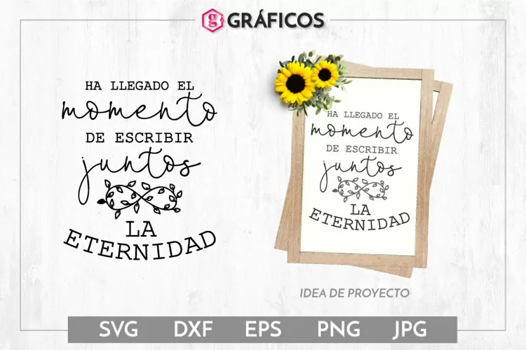 Escribimos juntos la eternidad SVG - Frases de boda
