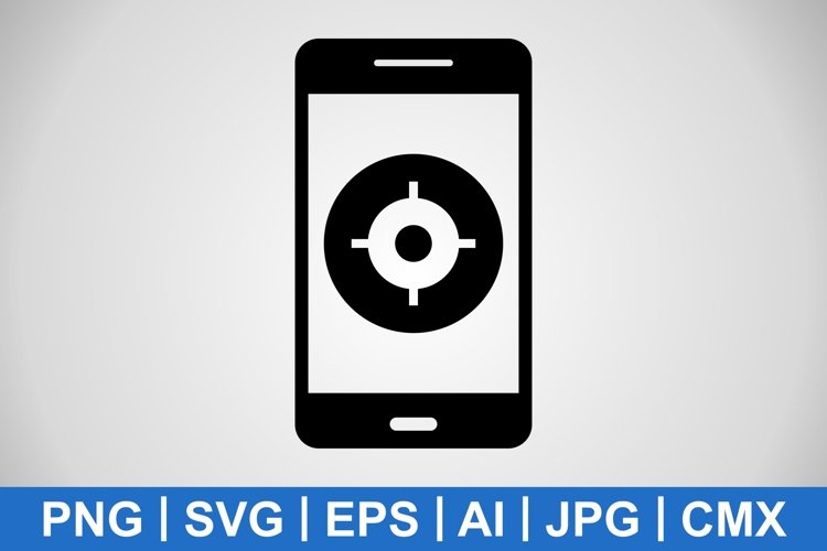 Vector GPS Mobile Application Icon example image 1