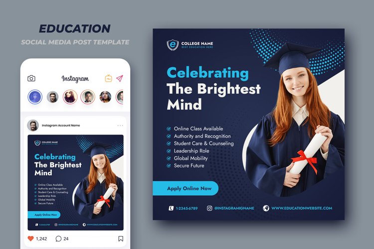 Education Sosial Media Post Template