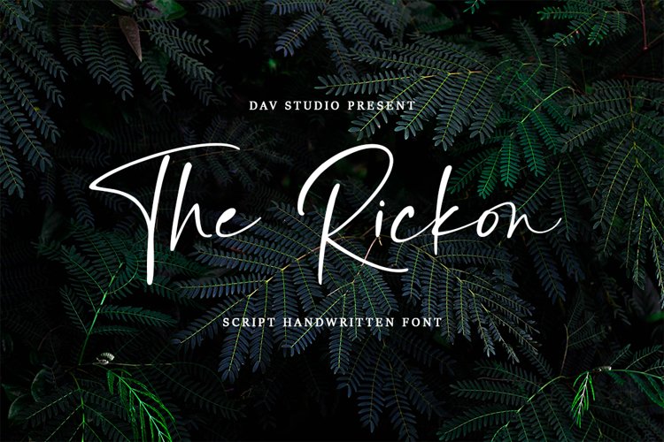 The Rickon - Script Handwritten Font example image 1