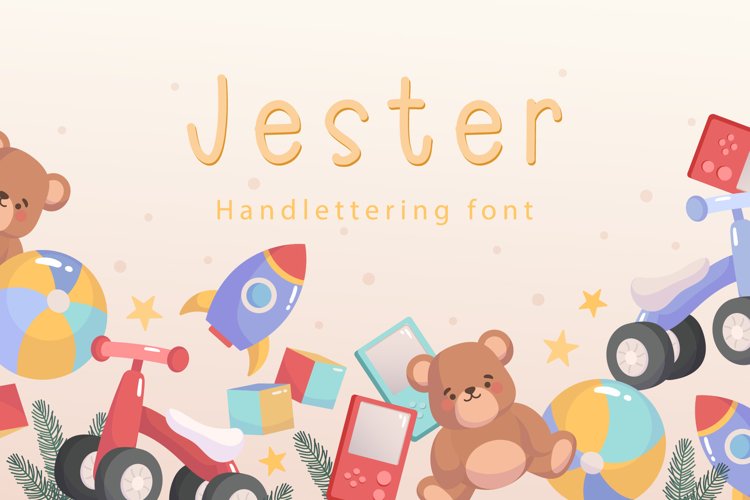 Jester - Handwritting font example image 1