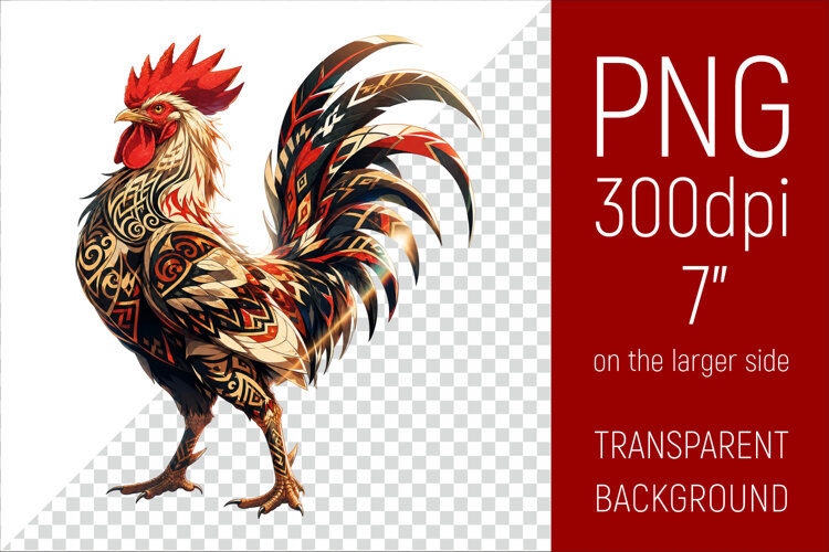 Year of the Rooster | Chinese Zodiac Illustration example image 1