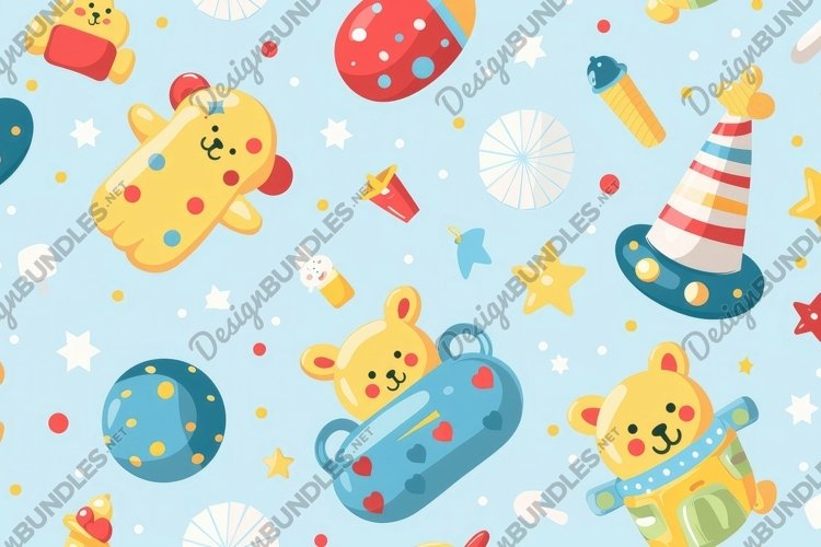 Cute Baby Toys Background Wallpaper
