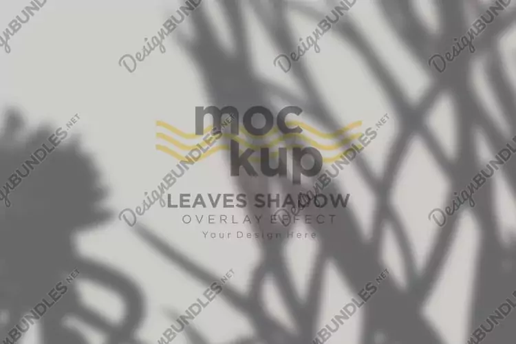 Leaves Shadow Overlay Effect Mockup