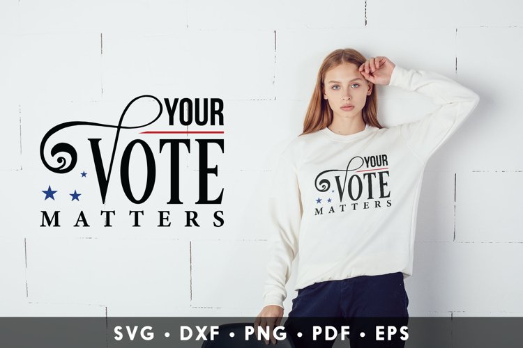 Your Vote Matters, Vote SVG, American Election 2020 SVG example image 1
