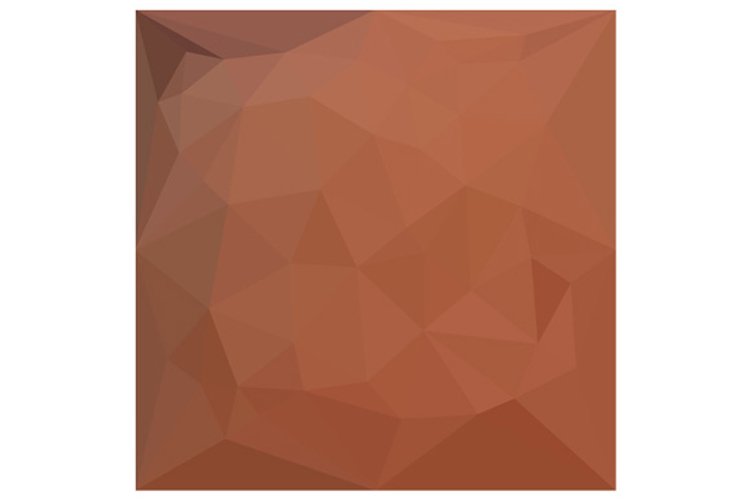 Burnt Orange Abstract Low Polygon Background