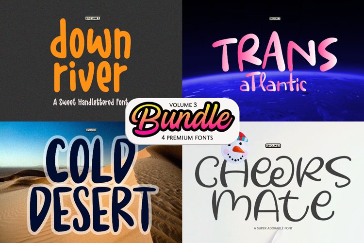 Epic Bundle Vol 3| 4 Premium Fonts example image 1