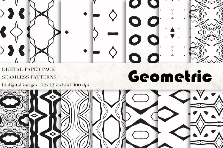 Geometric Digital Papers example image 1