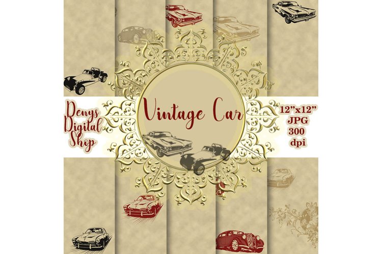 Vintage Digital Paper, Vintage Digital Prints, Vintage, OFF example image 1