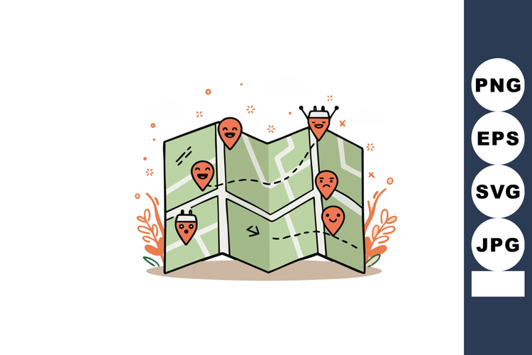Map Clipart Image 2