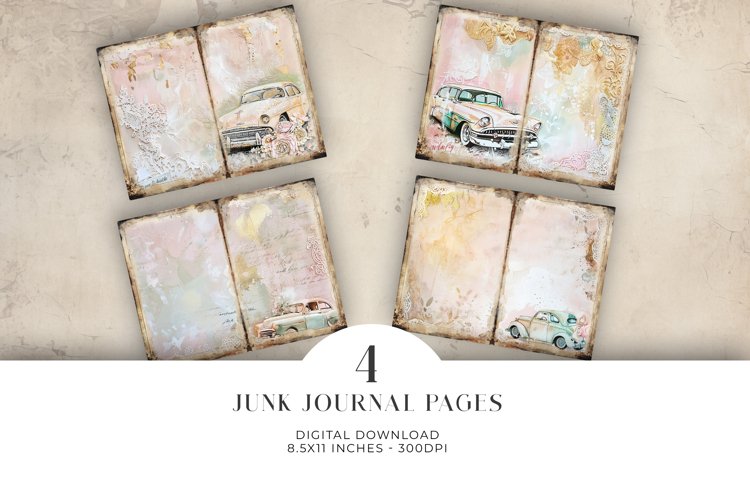 Wedding Junk Journal Digital Paper Bi-fold