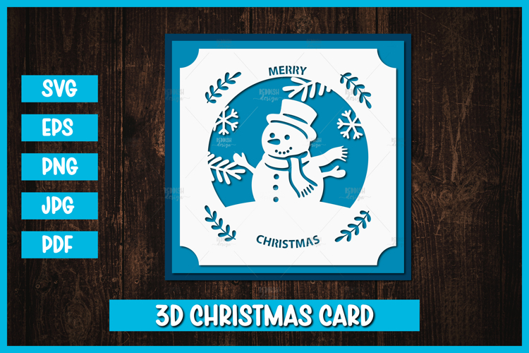Christmas Shadow Box Svg Image 16