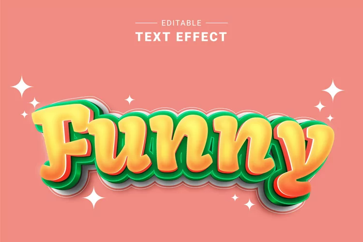 Editable Text Effect for Illustrator. Vector Graphic styles