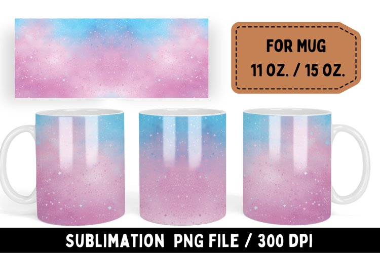 Pink mug sublimation designs, coffee mug wrap