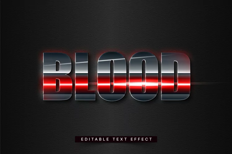 Editable Text Effect for Illustrator. Vector Graphic styles