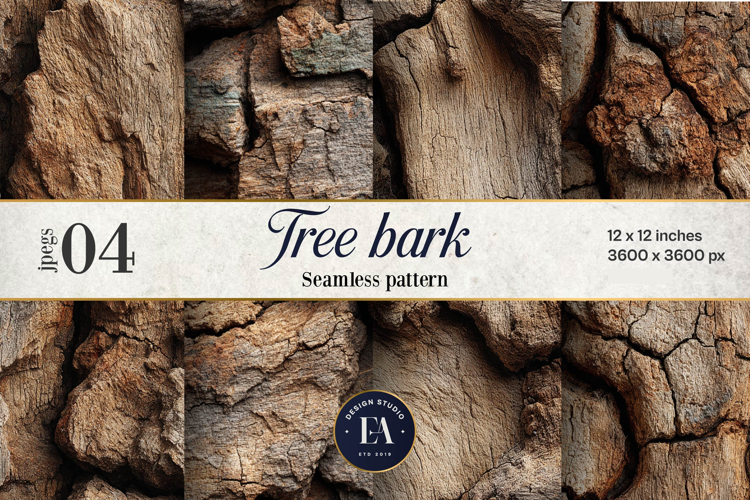 Tree Bark Digital Paper 4 JPEG
