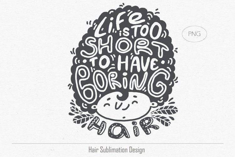 Hair Sublimation Design example image 1