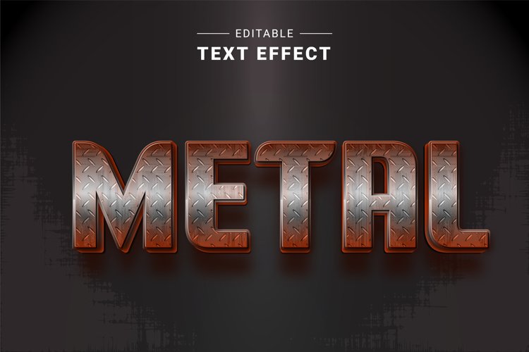 Editable Text Effect for Illustrator. Vector Graphic styles example image 1