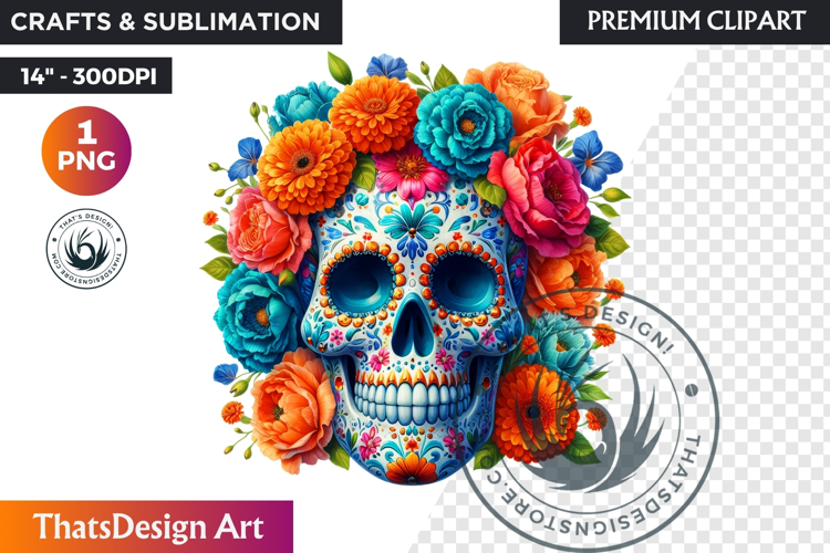 Sugar Skull Clipart Image 11