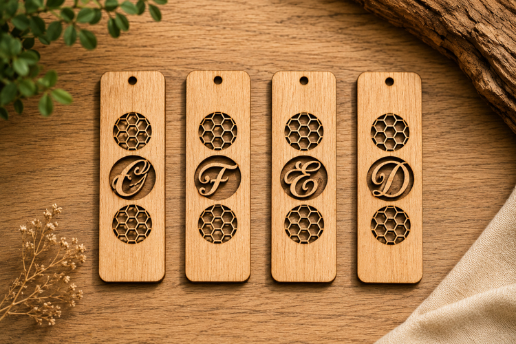 Custom Monogram Bookmark SVG Bundle