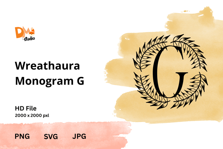 Wreath Monogram SVGs Image 9