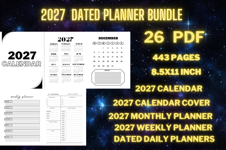 Best Simple 2027 Dated Planners Bundle 2