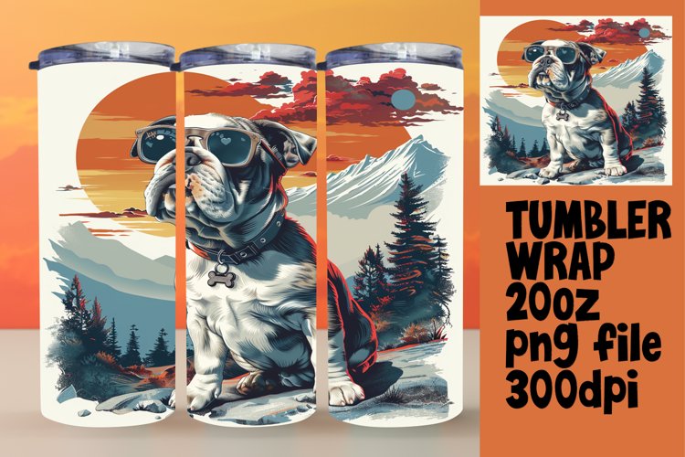 Wilderness Pup Mountain Tumbler Wrap - Sublimation