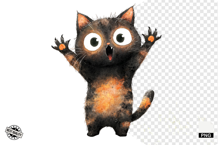 Black Cat Clipart Image 13