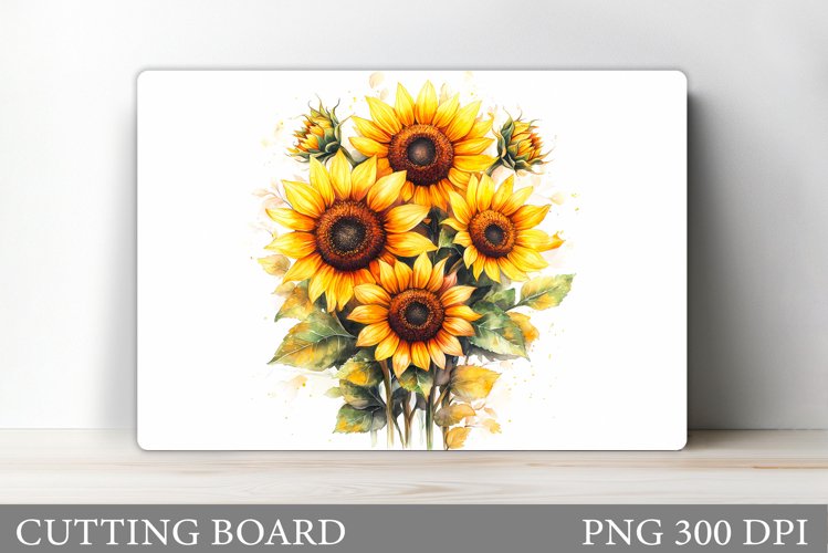 Sunflowers Cutting Board. Flowers Kitchen Cutting Board